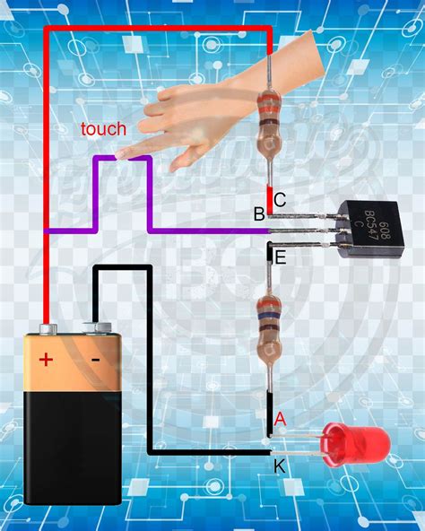 Touch Sensor. | Electronic circuit projects, Electronic circuit design ...