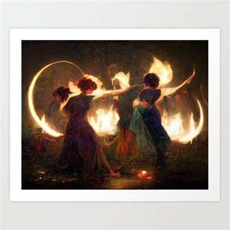 Dance of Mabon | Autumnal Equinox Art Print by fae folk of willowood ...