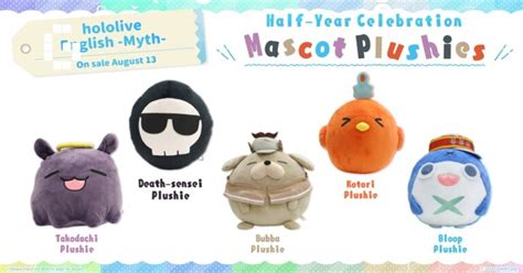 Hololive English mascot plushies available for pre-order - GamerBraves