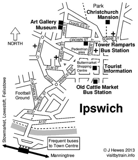 Ipswich | Visit by Train, a station by station guide to UK tourist attractions