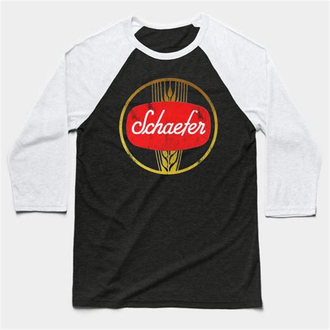 Schaefer Beer Vintage Logo - Beer - Baseball T-Shirt | TeePublic