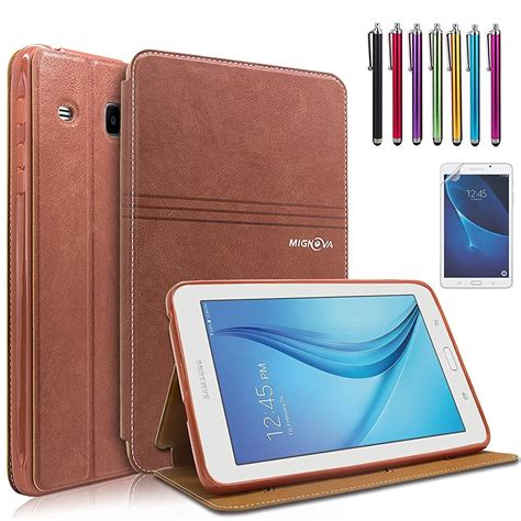 Mignova Samsung Galaxy Tab E Lite 7.0 Case - Folio Premium Leather Case for Samsung Galaxy Tab E ...