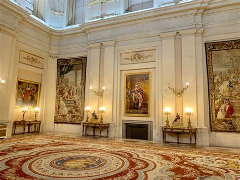 Decoration of Interior in Royal Palace in Madrid Editorial Stock Image ...