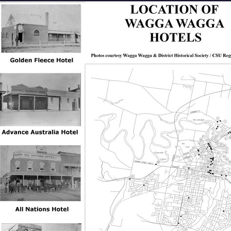 MEMBERS ONLY: Wagga Wagga Hotels Location map - WWDHS