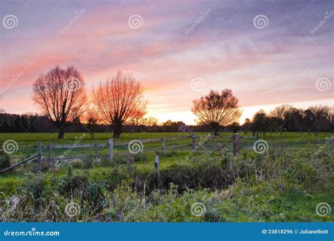 Water meadows sunset stock photo. Image of meadows, natural - 23818296