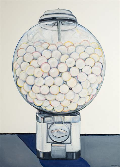 Jawbreakers candy machine painting by artist Emma Loizides