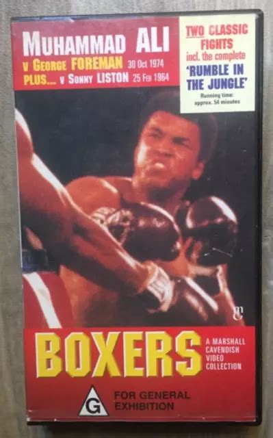 BOXERS VHS VIDEO Volume One Movie Muhammad Ali George Foreman Sonny Liston Rare £6.22 - PicClick UK