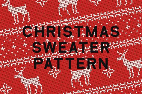 Christmas Sweater Pattern Graphic by Lilstuff · Creative Fabrica