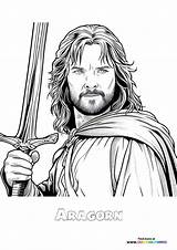 Aragorn  Coloring Pages For Kids sketch template