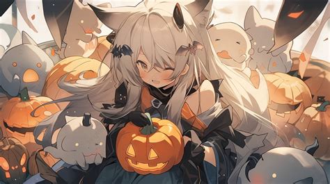 Cute Image Fo Tenkyoii Anime Halloween Wallpaper Background, Kawaii Halloween Picture, Cartoon ...