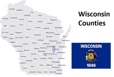 Wisconsin County Map With Names