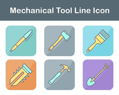 Mechanical Tool Vector Icon Set 20647066 Vector Art at Vecteezy