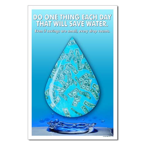 AI-wp361 - Do one thing each day that will save Water Conservation Poster