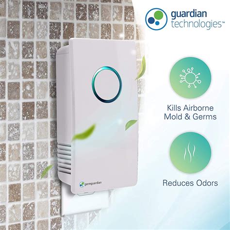 GermGuardian Air Purifier, Small Room Wall Air Sanitizer with UV-C Light Kills Germs, GG1100W 7 ...