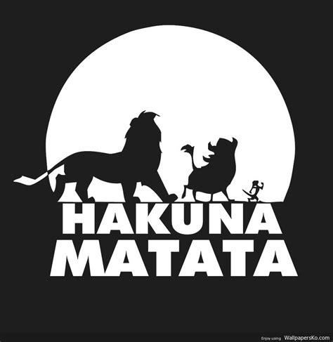 Hakuna Matata Pic Wallpaper Downloads, Iphone Wallpaper, Lion King ...