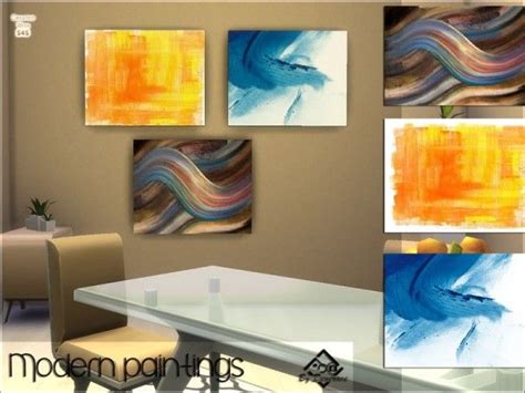 The Sims Resource: Modern Paintings by Devirose • Sims 4 Downloads | Modern painting, Painting, Sims