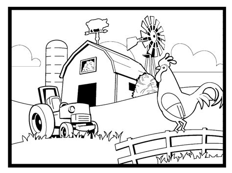 Coloring Pages for Kids - Farm Animals