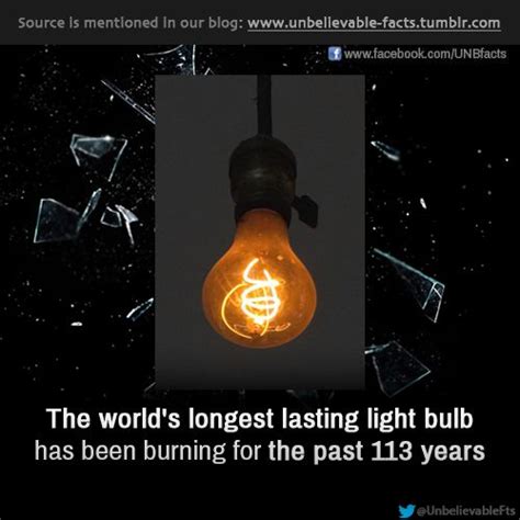 the world’s longest lasting light bulb has been burning for the past 113 years. follow us to get ...