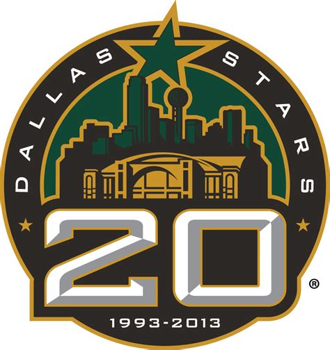 Dallas Stars Logo - Anniversary Logo - National Hockey League (NHL ...