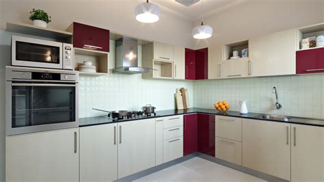 L-Shaped Modular Kitchen Designs India | HomeLane