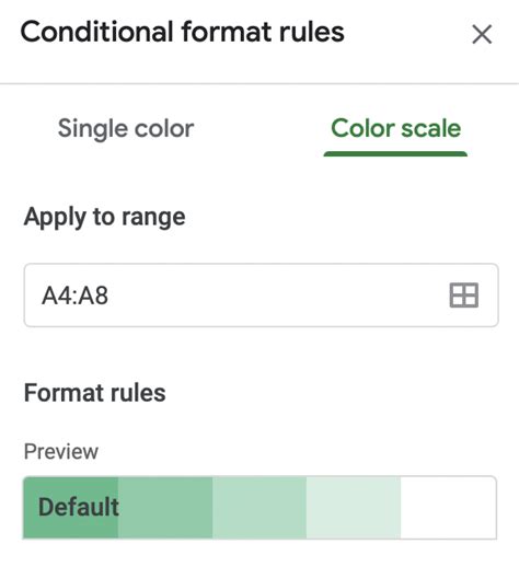 How to Apply a Color Scale Based on Values in Google Sheets - Sheetaki