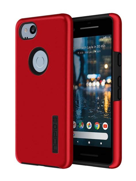 incipio dualpro google pixel 2 case with shock-absorbing inner core & protective outer shell for ...