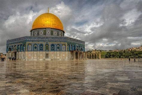 Rainy weather in Al-Aqsa Mosque today