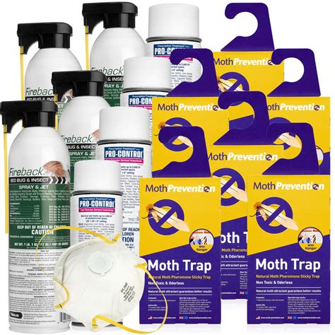 Clothes Moth Killer Kit - Extreme Power. Kill Moths, Larvae and Eggs