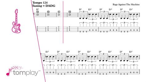 Rage Against the Machine: Killing in the name of - Bass Tab/Sheet Music with Play Along. - YouTube