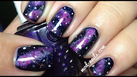 Galaxy Nails Tutorial - YouTube