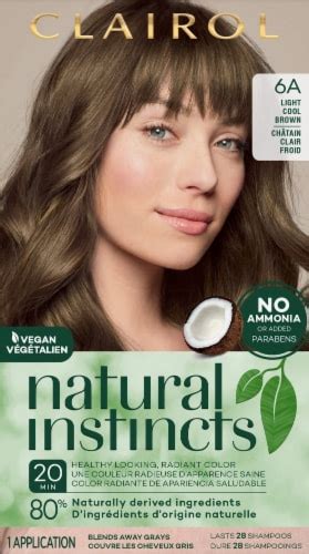 Clairol Natural Instincts 6A Light Cool Brown Hair Color, 1 ct - Fred Meyer