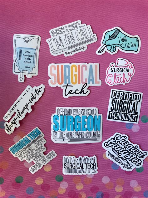 Surgical Tech Gifts Surgical Technologist Gift Surgical Tech Stickers Funny Surgical Tech Decals ...