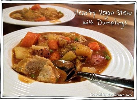 Healthy Dinner Recipe - Hearty Vegan Stew with Dumplings