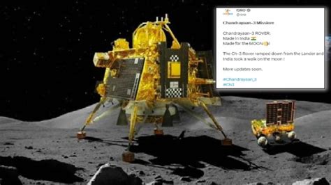 Chandrayaan-3 Landing: Pragyan rover slopes down Vikram lander; 'made ...