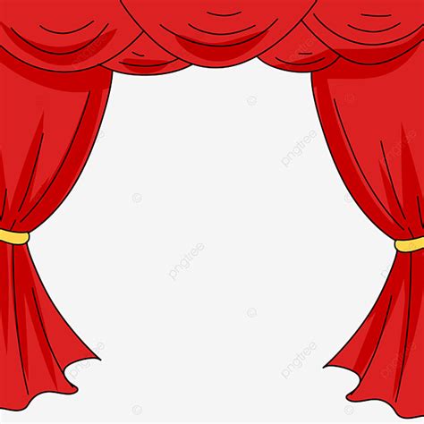 Curtains Red Clipart Vector, Red Curtain, Heavy Curtain, Take A Bow, Curtain PNG Image For Free ...