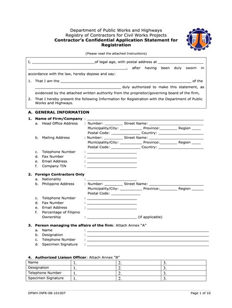 Crc dpwh: Fill out & sign online | DocHub