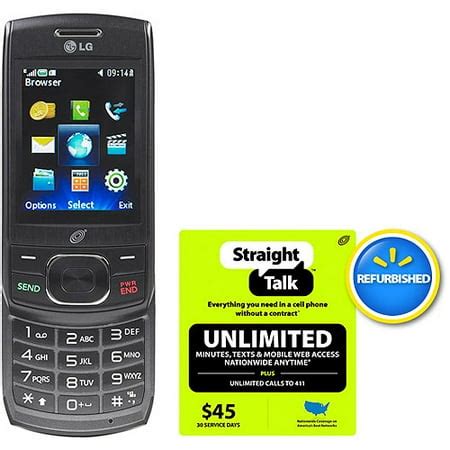 Straight Talk Lg 620g Phone With $45 Car - Walmart.com