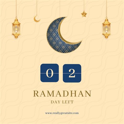 Copy of Ramadhan Days Left Countdown Instagram Post | PosterMyWall