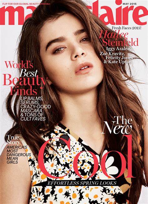Meet the Five Fresh Faces of Our May 2015 Covers | Hailee steinfeld, Marie claire magazine ...