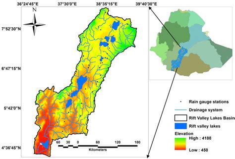 Location map of the Ethiopian Rift Valley Lakes Basin. | Download ...