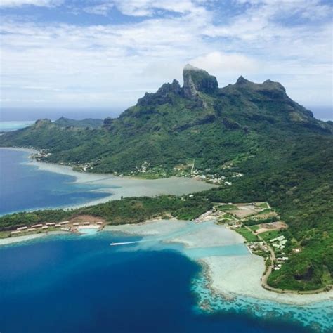 Aerial view of Bora Bora