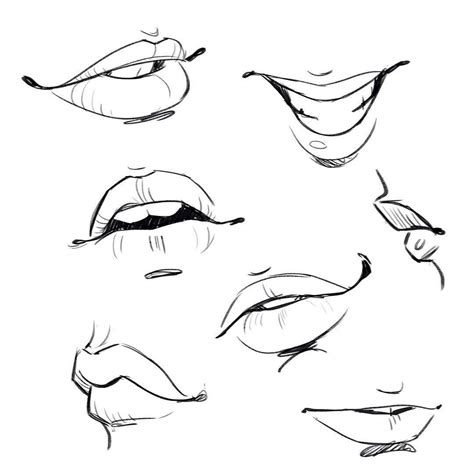 Mouth Drawing Reference and Sketches for Artists