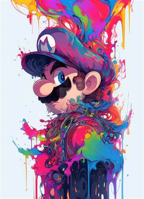 Paint Drip Mario by jensenartofficial on DeviantArt