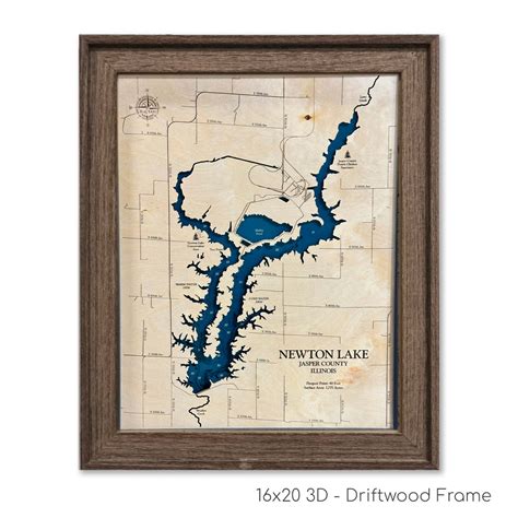 Newton Lake Map, Newton Lake, Wood Lake Map, Wood Lake Sign, Lake Art, Lake House Gift, Lake ...