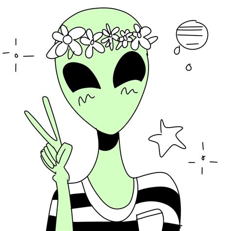 Pin by Haiden Rainn on Aliens | Alien drawings, Hipster wallpaper, Tumblr cartoon