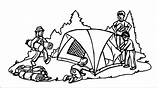 Tent Coloring Page 3  Wecoloringpagecom sketch template