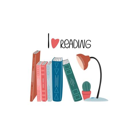 Reading lovers. Books stickers. Decorative vector design elements. The ...