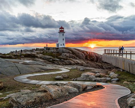 211103 - Sunset at Peggy's Cove Lighthouse by thephotographer052 on DeviantArt