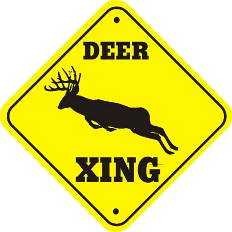 deer crossing sign clipart 10 free Cliparts | Download images on ...