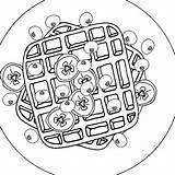 Cute Waffle Coloring Page  Free Printable Pages For Kids sketch template